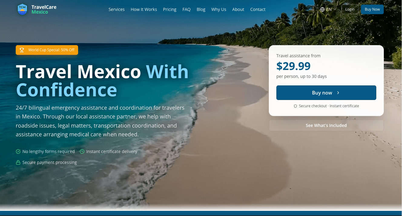 TravelCareMexico.com